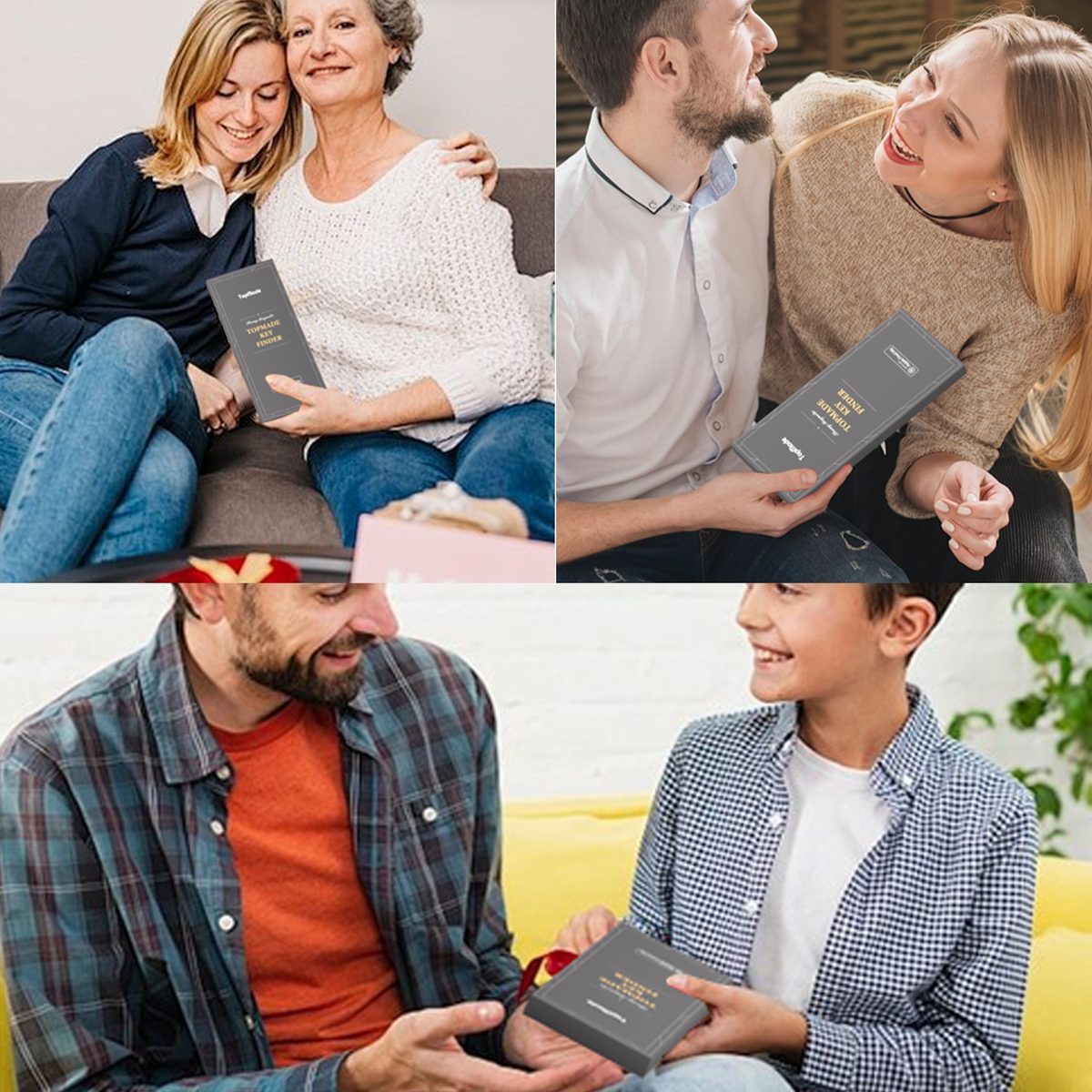 Find My wallets in a gift box
