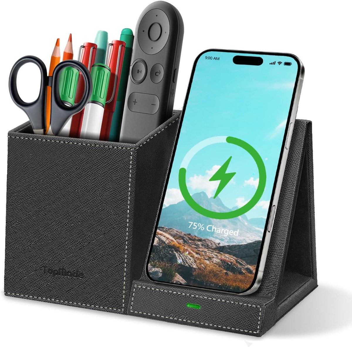TopMade Pen Holder with Wireless Charger