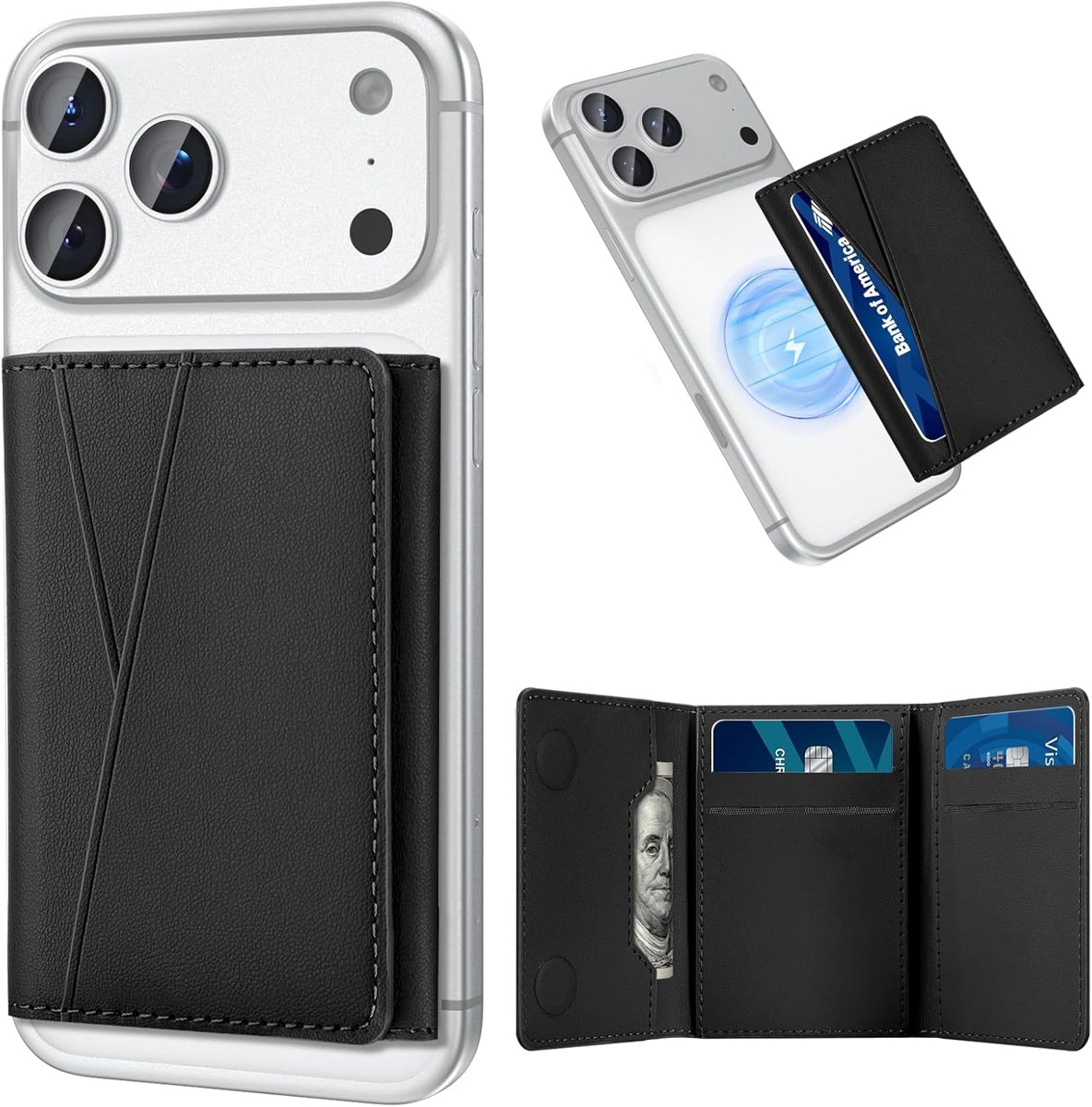 TopMade Trifold MagSafe Wallet, 9 Cards